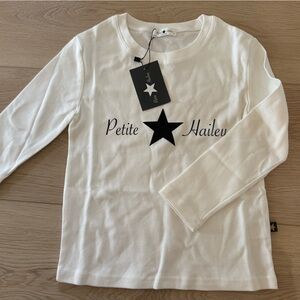 Petite Hailey Kids White Long Sleeve Shirt Size 7